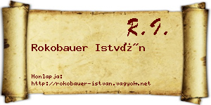 Rokobauer István névjegykártya